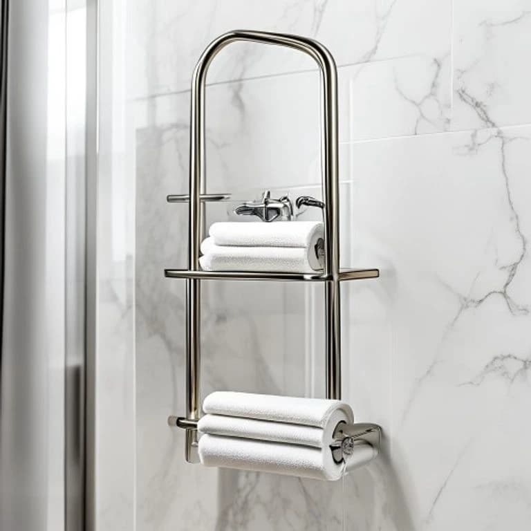 Double-Tier Stainless Towel Rack